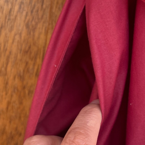 VTG SUNSHINE ALLEY TEA DRESS SHIRT DRESS + BELT Red Retro Two Toned Dress 16 - Picture 12 of 12